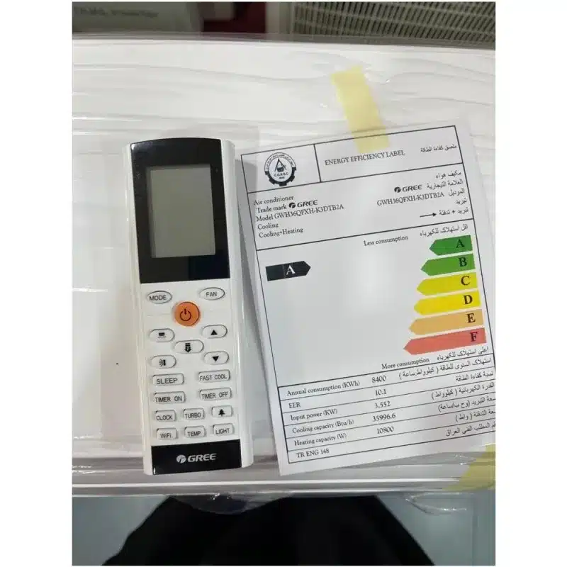 ریموت کنترل کولر گازی گری GWH36QFXH-K3DTB2A